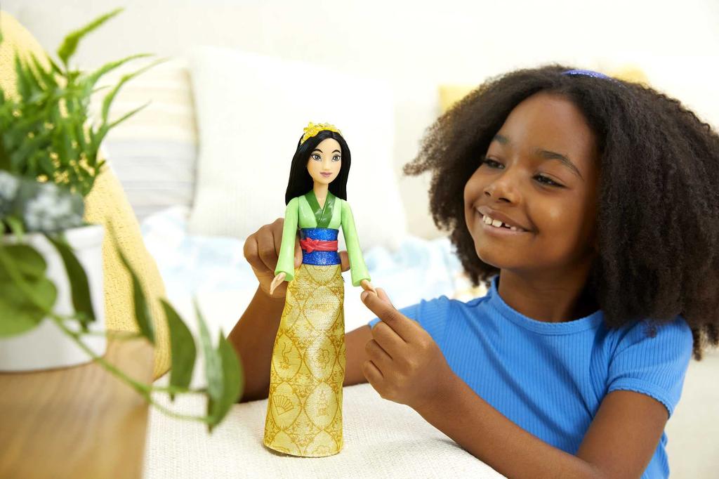 Mattel Принцесса Диснея Мулан Подвижная модная кукла в сверкающей одежде и куклы, аксессуары, игрушки по мультфильму Диснея от Mattel