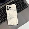 Famous City Sketch City Map  Phone Case For iPhone 17,16,15,14,13,12,11 Plus,Pro Max,XS,Soft Silicone Black Cover