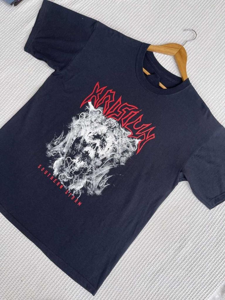 KRISIUN Черная Хлопковая Рубашка Всех Размеров Подарок для Фаната BL685