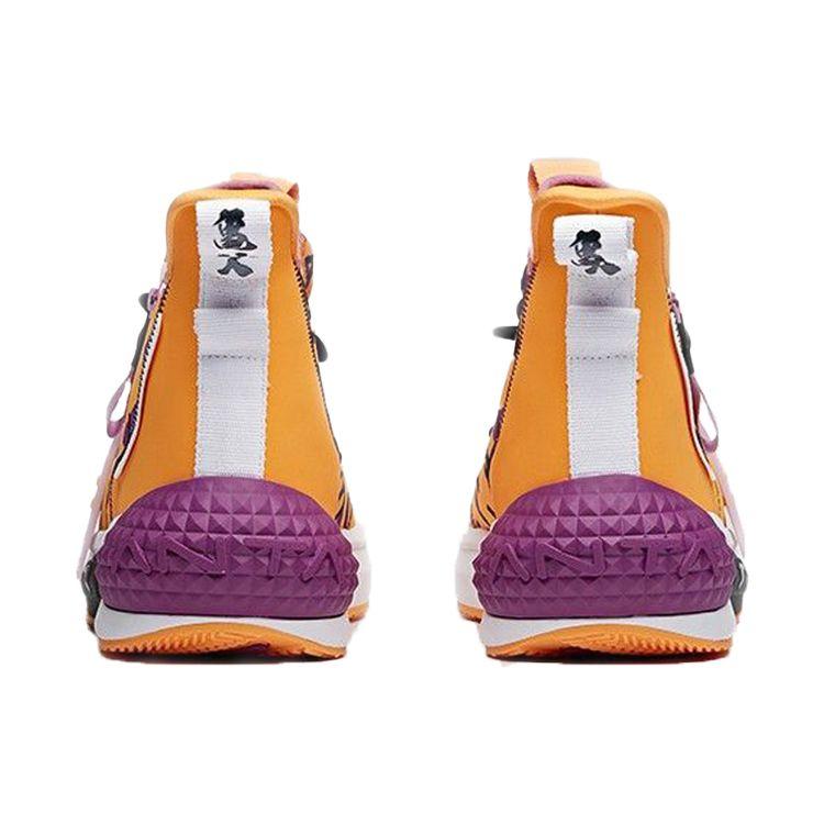 Anta Баскетбольные кроссовки Dragon Ball Super X Master Roshi High-Top мужские кроссовки оранжево-желтые 112011619-8