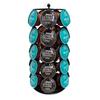 Совместимый с Dolce Gusto/Nespresso, вращающийся на 360 градусов держатель для кофейных капсул, вмещает 35 капсул, черный, компактная подставка-дисплей