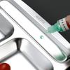 304 нержавеющая сталь разделенный обеденный поднос пищевой утолщенный обеденный контейнер тарелки для школьной столовой детский сад