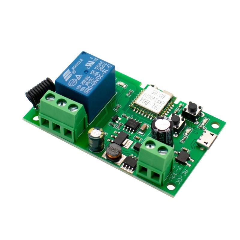 DC 5V WiFi Bluetooth Relay Control Module APP Remote Control Smart Module for Smart Home Door Lock Garage Gate