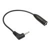 Black 2.5mm Male To 3.5mm Female Stereo Audio Jack Adapter Converter Cable