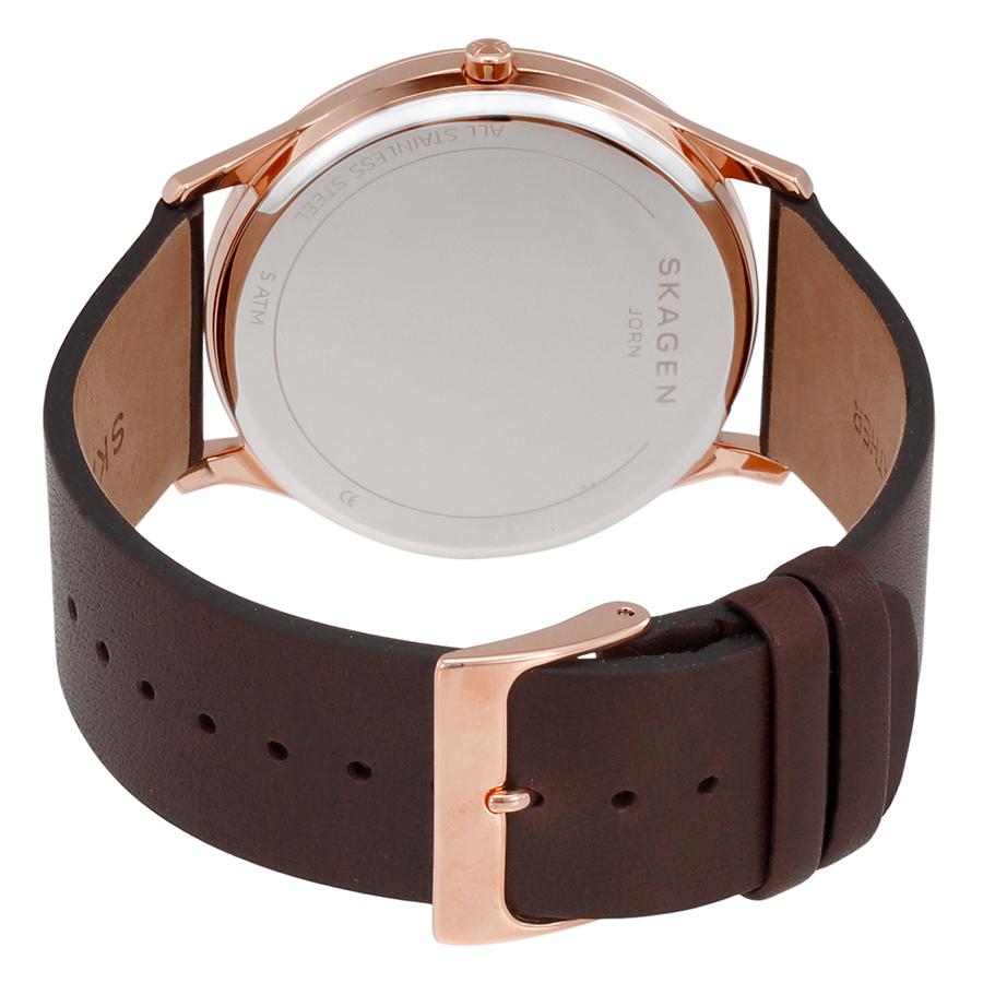 Skagen Jorn Мужские часы с темно-серым циферблатом Женские кварцевые часы Нержавеющая сталь 30 м 41 мм час SKW6330