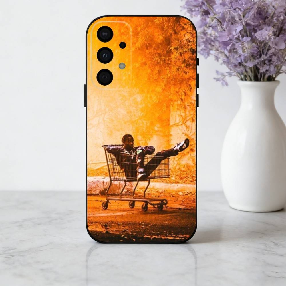 Уверенный Т-Трэвис Скотт-Т Чехол для телефона Samsung Galaxy A73,A72,A71,A70,A53,A52,A51,Мягкий силиконовый черный чехол