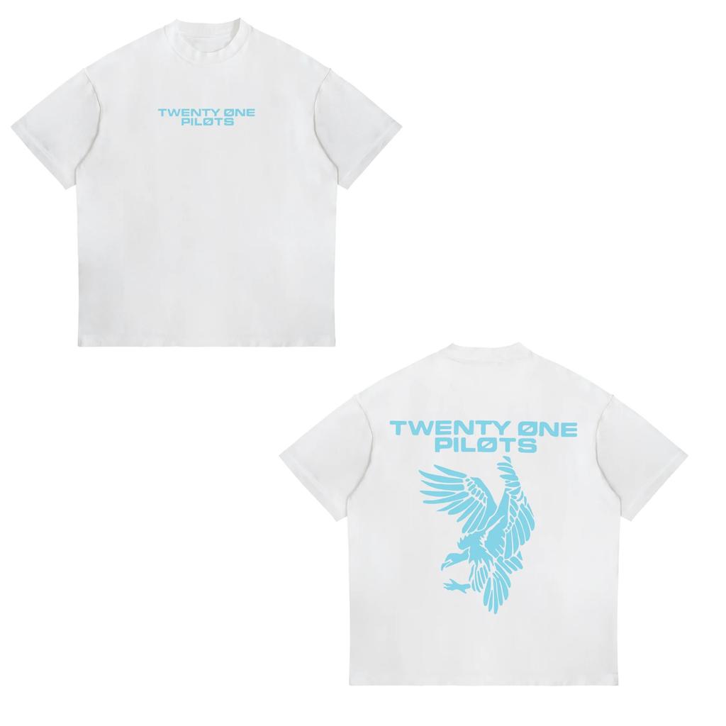 Футболка в стиле хип-хоп с группой Twenty One Pilots Band для женщин и мужчин с коротким рукавом, свободная, уличная одежда Y2k, панк-стрит, футболки унисекс в стиле Харадзюку