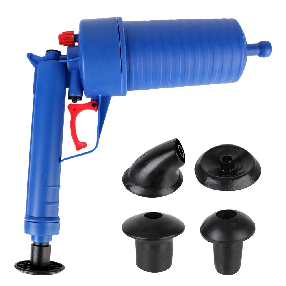 Пневматический пистолет-распылитель для прочистки сточных вод Воздушный насос для прочистки труб Вантуз для прочистки сточных труб Ручной инструмент для удаления засоров в канализационных раковинах