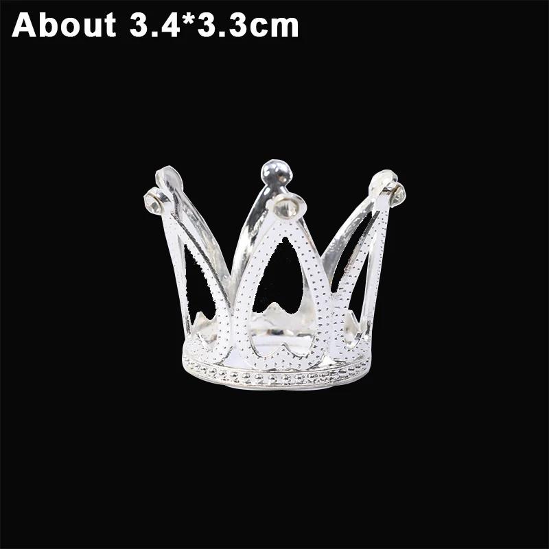 Мини-корона для украшения кексов, металлические украшения для торта, для свадьбы, дня рождения, выпечки, инструментов для украшения торта