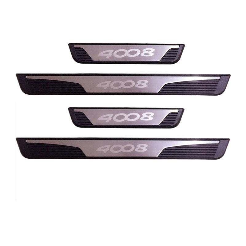 Для Peugeot 3008 2008 4008 5008 2017 Накладки на пороги Модифицированная пластиковая накладка на порог Деталь Аксессуары для интерьера