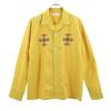 Unused Johnbull Long Sleeve Embroidery Shirt L Mustard Embroidery Men's Used