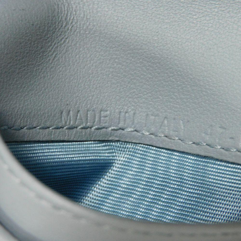 Подержанный кошелек Caro Scarlet (S5032UWHC_M81B) 7941 Текущий логотип CD Вышитый двустворчатый Cannage Небесно-голубой (10656) из Японии