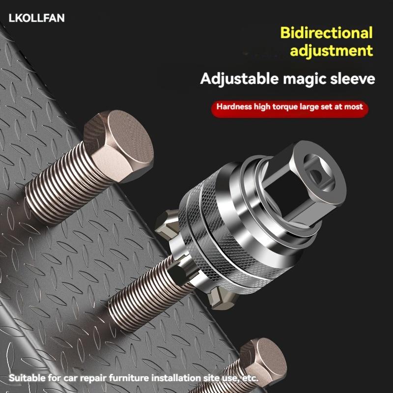 Multi Functional Universal Socket Tool, Adjustable Sleeve, Multifunctional Hexagonal Screw Nut