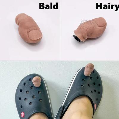 Забавный шарм для кроксов в виде большого пальца ноги, украшение для обуви