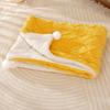 Solid Color Cat Sleeping Mat Thickened Fleece Blanket Comfortable Cat Nest Mat  Winter