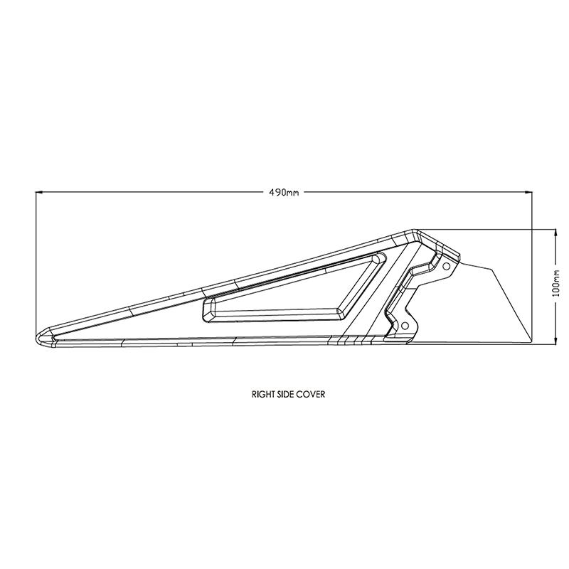 Motorcycle Side Frame Cover Fairing Filler Panel Trim Lid For BMW F850GS Adventure F750GS F 850 GS 750 F850 Adv F750 2018-2023