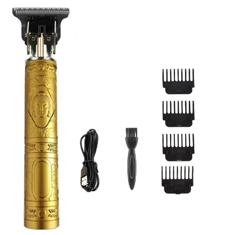 Триммер для мужчин, машинка для стрижки волос, профессиональный триммер для бороды, электрическая бритва с USB-портом для парикмахерских