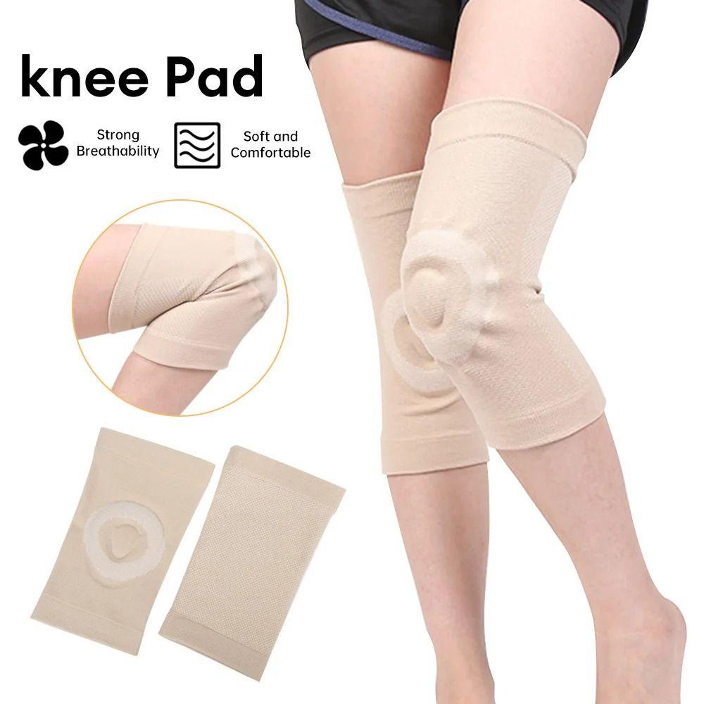 1 Pair Ultra-thin Silicone Knee Pads Breathable Sports Knee Pads Dancing Support Knee Pads Yoga
