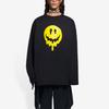 Balenciaga Футболка Свободный крой Унисекс Черный 651796TKVA11012