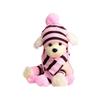 6Pcs/Set Fashion Dressing Up Stripe Knitted Puppy Costume Dog Socks Cat Clothes Pet Warm Hat Scarf