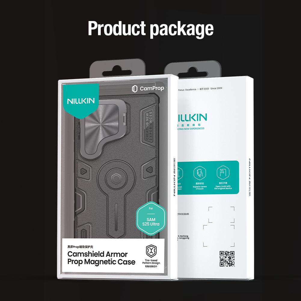 NILLKIN Для Samsung Galaxy S25 Ultra чехол для телефона CamShield Armor Prop магнитная защита камеры задняя крышка
