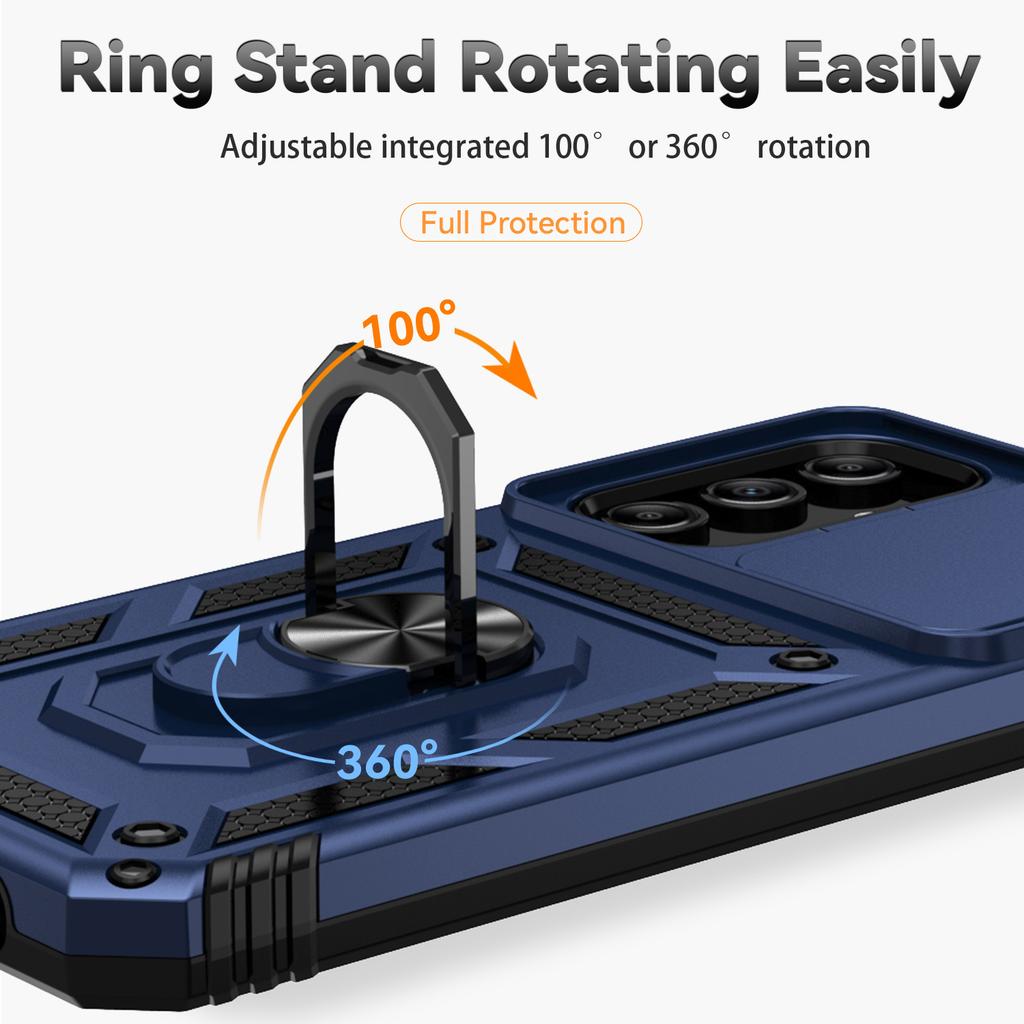 For Samsung Galaxy A35 5G Case Camera Slide Protector Kickstand Shockproof Phone Cover