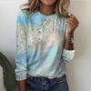 Elegant Women Blouses 3D Flower Print Long Sleeve Tops Autumn And Winter Female T-shirts Oversized Y2k Clothes For Girls