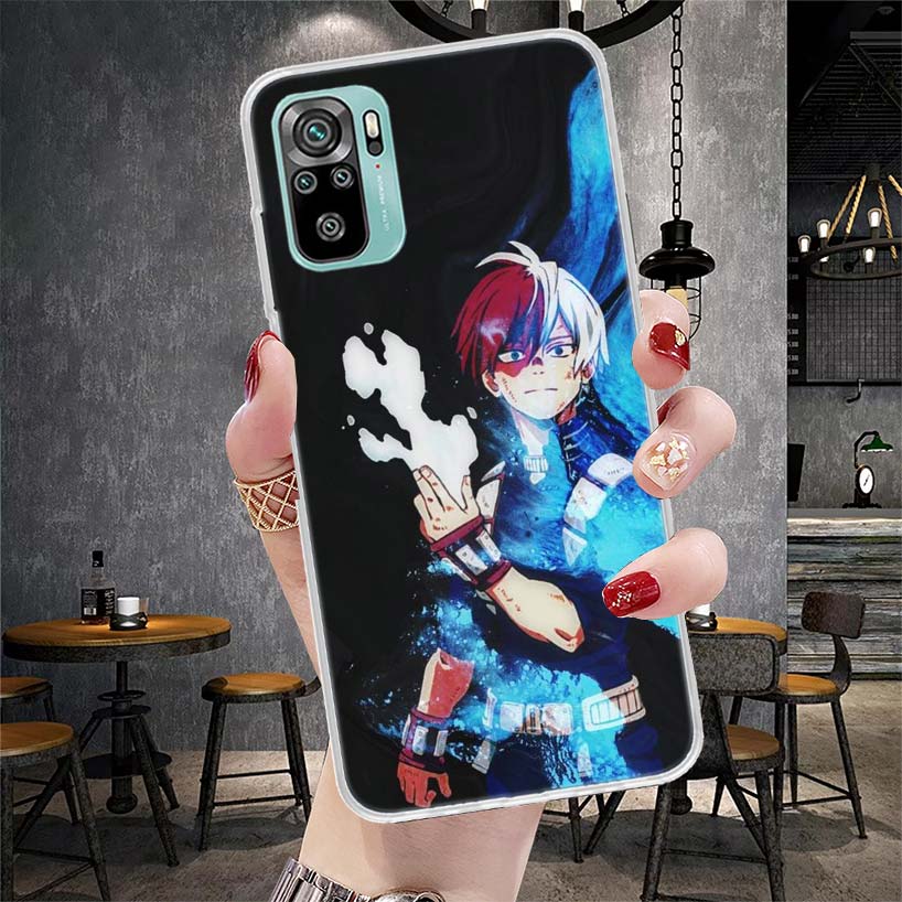 Мой герой MHA Тодороки Шото Мягкий чехол для телефона для Xiaomi Redmi Note 15 14 14S 13 12 Pro Plus 12S 11 11S 11E 10 10S 11T 5G Fundas Co