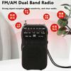 Мини портативное FM AM радио, светодиодный фонарик, стабильный сигнал, DSP радиоприемники, перезаряжаемый Bluetooth-динамик, наушники, прослушивание Ra