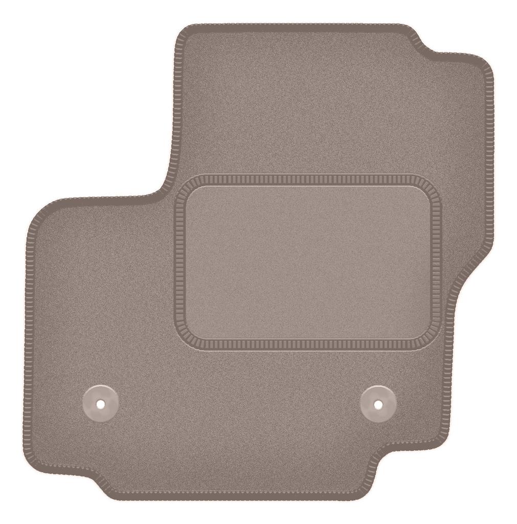 Beige driver's mat for: Ford S-MAX MK1 minivan (2012-2015)