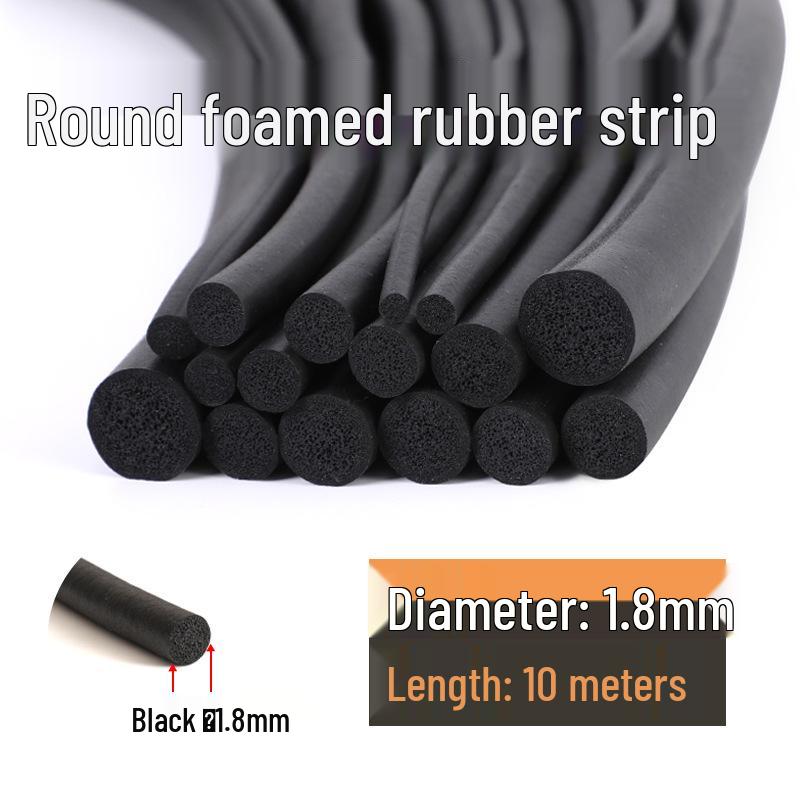 Круглая пористая резиновая уплотнительная лента EPDM: 2-10mm