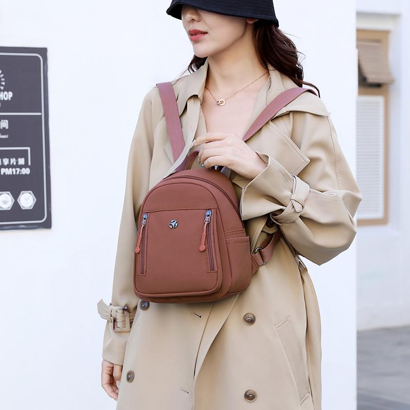 Водоотталкивающий нейлоновый рюкзак женский небольшой рюкзак легкий дорожный школьный ранец