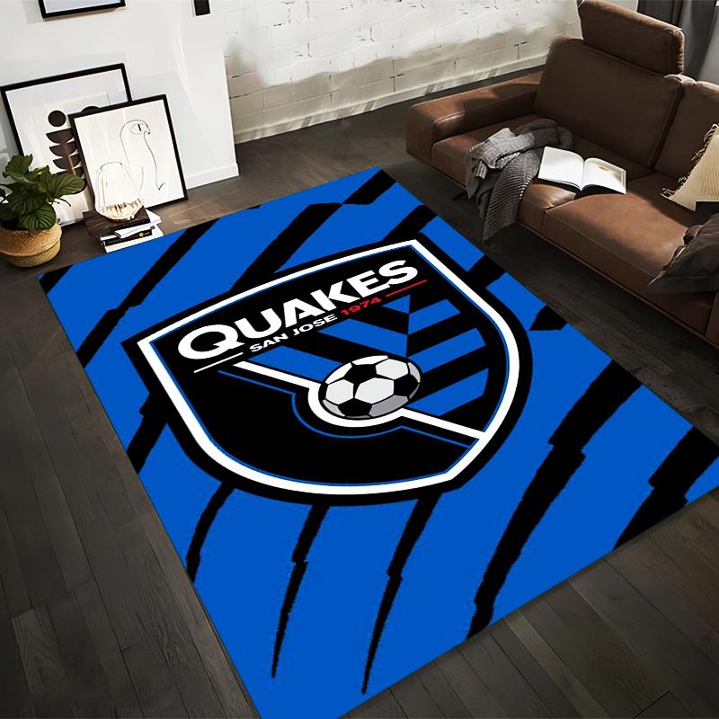 "San Jose Soccer Team Logo Rug 1974" Non-slip rug suitable for living room and bedroom sofas.