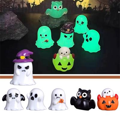 Halloween Desk Decor, Halloween Garden Figurines Cute Resin Miniature Model Figurines Decorated Halloween Party DIY Decoration