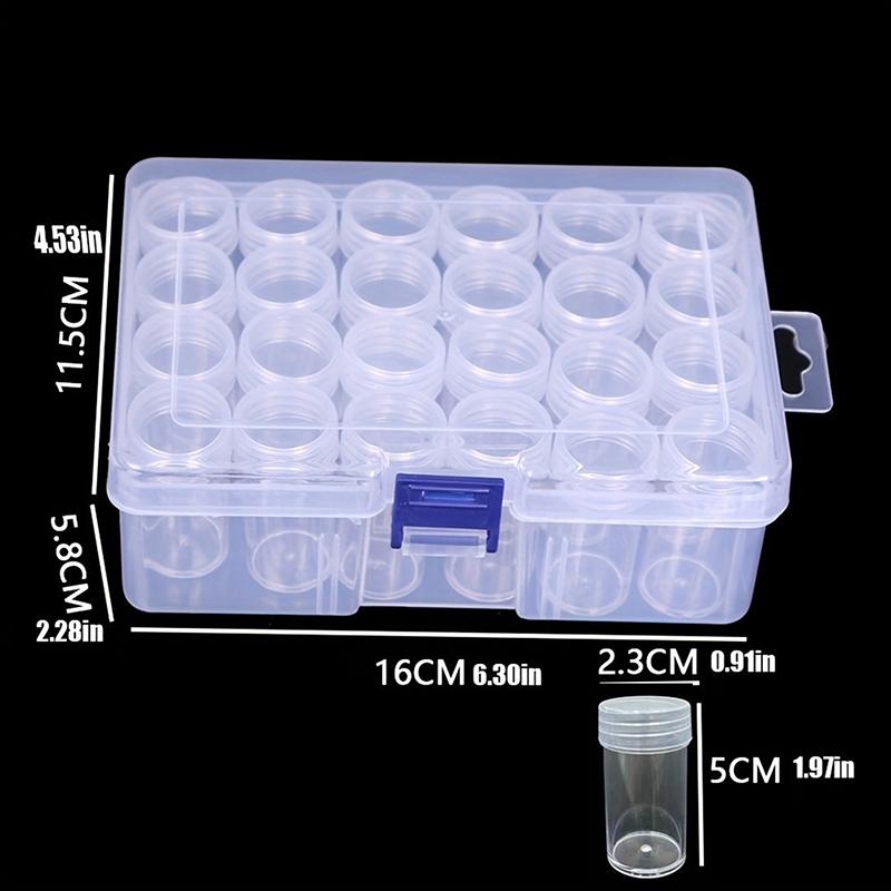 24 сетки пластиковый ящик для хранения для DIY алмазной живописи аксессуары для поделок свободные бусины части для хранения бусины классифицированное хранение