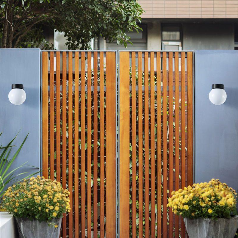 Светильник для крыльца, светодиодный настенный светильник, круглый, квадратный, для лестницы, входной двери, ПК, IP54, дом, сад, терраса, крыльцо, водонепроницаемый, наружный настенный светильник