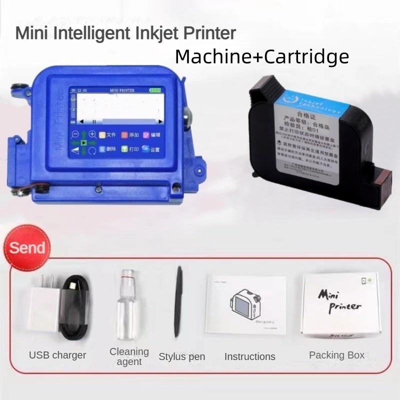 Мини Ручной Струйный Принтер Интеллектуальная Машина для Струйной Кодировки Даты Производства и Номера Партии Портативная Машина для Кодировки и Этикетирования