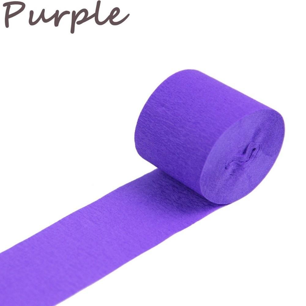 Handmade Children Birthday Party Decoration Crinkled Papers Crepe Paper Streamer Roll Craft