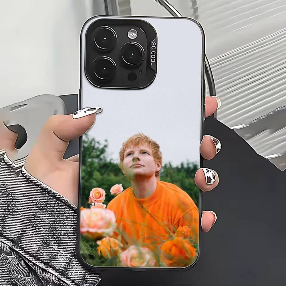Чехол для телефона с изображением Эда Ширана для iPhone 17,16,15,14,13,12,11 Plus,Pro Max,XS, Цветной Серебристый Черный Чехол