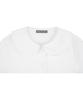 HIGH SCHOOL DISCO Round Collar Ribbon Pocket Blouse_White