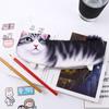 Supplies Student Gift Pencil Box Pencil Case Storage Organizer Pen Bag Simulation Cartoon Cat