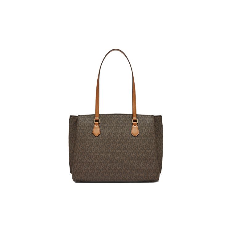 Michael Kors Женская сумка-тоут Ruby Monogram для поездок, бежевая 30S3GR0T3B-252