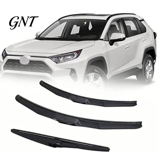 Durable Stainless Steel Shrapnel 3 Pcs 26"+16" Windshield Wipers And 12" Rear Wiper Blade Replacement for RAV4 2019 Weather Resistant Set 2020