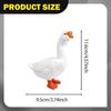 Simulation Goose Animal Model Figurine Art Decoration Unique Realistic Duck Educational Toy Farm Animal Figure for Table Cabinet , White Goose