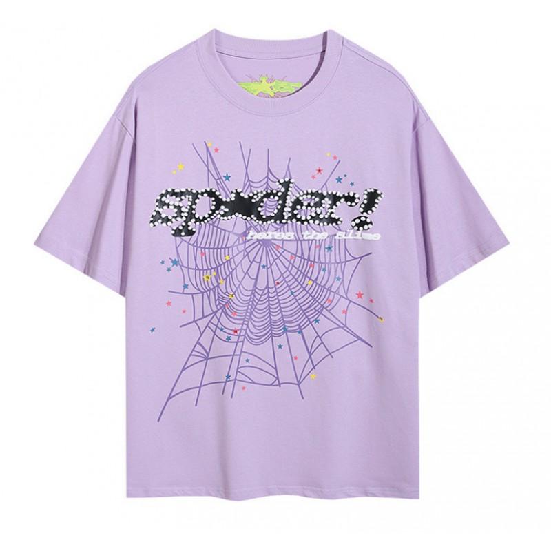 Unisex Sp555 Spider Web Print Heavyweight Cotton Fleece Hoodie Sweatshirt