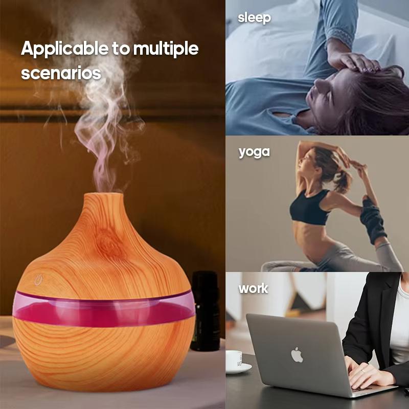 Увлажнитель воздуха Wood Grain Humidifier 300 мл USB-диффузор-распылитель USB бытовой увлажнитель увлажняющий прибор настольный увлажнитель Humificador