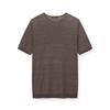 Базовый круглый трикотажный льняной T-shirt