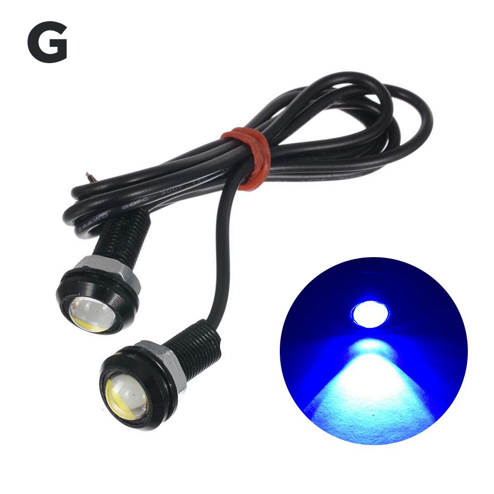 2 шт. 18 мм светодиодные фары для мотоцикла Eagle Eye, супер яркие дневные ходовые огни DRL, стоп-сигнал заднего хода, водонепроницаемые