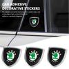 VAN4 For Skoda 3D Metal Car Trunk Window Side Emblem Badge Decal Sticker octavia a5 a4 mk1 2 fabia superb rapid mk3 yeti 2006