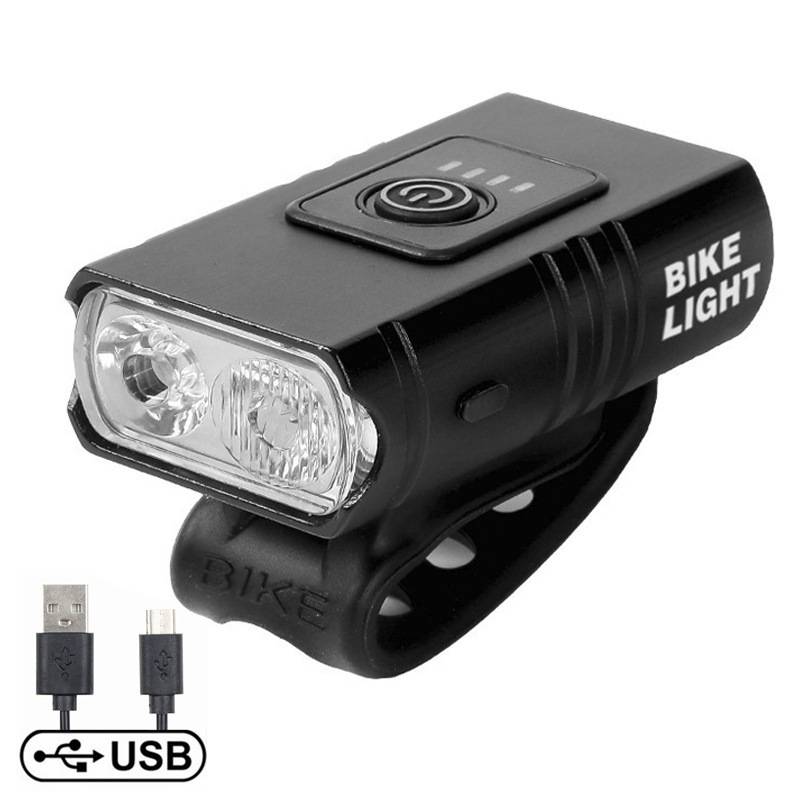 Велосипедный фонарь T6 LED Передний USB-перезаряжаемый Горный велосипед MTB Лампа Велосипед Фара Фонарик Велосипед Скутер задний
